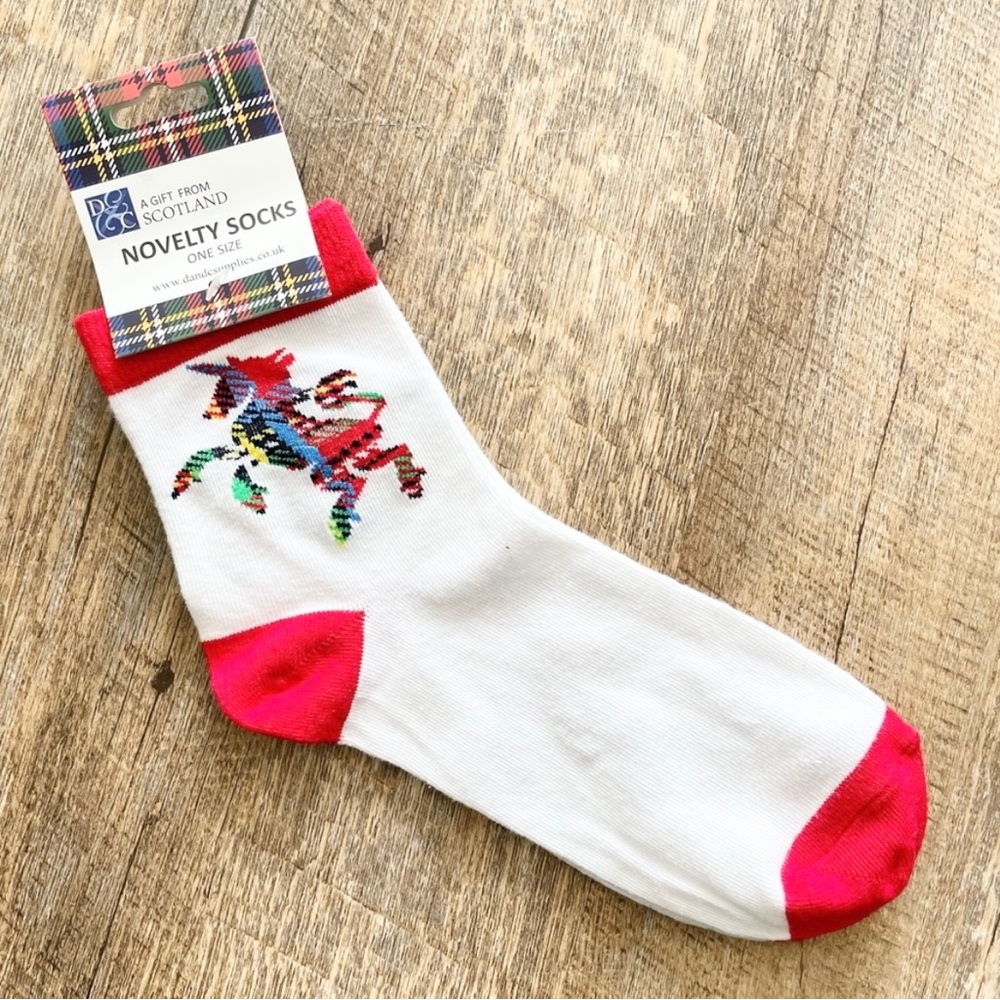 Scotland Unicorn Tartan Socks